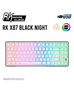 TECLADO GAMER ROYAL KLUDGE ( RK X87 ) WIRED | CREAMY...