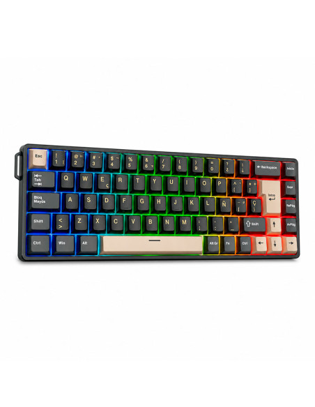 TECLADO GAMER ROYAL KLUDGE RK68 HE ( IBM69K-SP ) PHANTOM | SWITCH MINT MAGNETIC | LED-RGB
