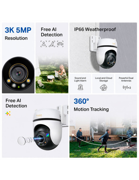 CAMARA DE VIGILANCIA TP-LINK TAPO C530WS (0170500880) 3K/5MP WI-FI