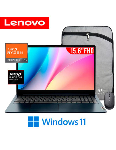LAPTOP LENOVO IDEAPAD 1 15AMN7 RYZEN 5-7520U...