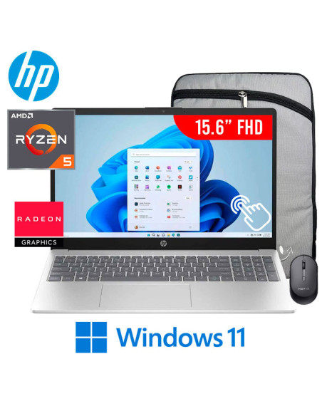 LAPTOP HP 15-FC0146DX RYZEN 5-7520U 8GB LPDDR5 512GB SSD 15.6 FHD TOUCHSCREEN WINDOWS 11