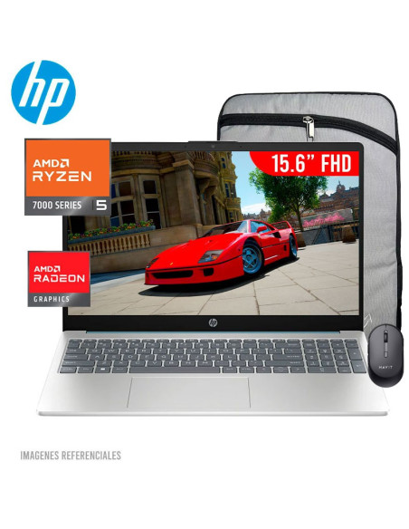 LAPTOP HP 15-FC0256LA RYZEN 5-7520U 16GB DDR5 512GB SSD 15.6" FHD FREEDOS ( B9TP9LA-ABM )