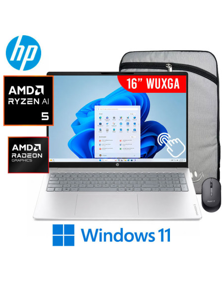 LAPTOP HP OMNIBOOK 3 16-BY0015DX RYZEN 5 40  8GB DDR5 256GB 16" WUXGA WINDOWS 11 (D7NF2UA-ABA)