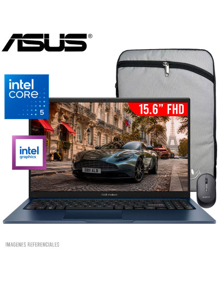 LAPTOP ASUS VIVOBOOK 15 X1504VA-BQ4055  CORE 5 120U 16GB 512GB SSD 15.6 FHD FREEDOS (90NB13Y1-M02E90)
