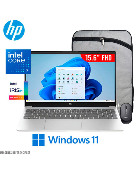 LAPTOP HP 15-FD0127DX INTEL CORE 7 -150U 16GB DDR5 512GB SSD 15.6" FHD TOUCHSCREEN WINDOWS 11 (B4HN8UA)