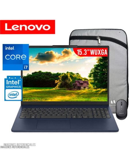 LAPTOP LENOVO IDEAPAD SLIM 3 15IRH10 I7-13620H 16GB DDR5 1TB SSD 15.3 WUXGA FREEDOS (83K1016ELM)