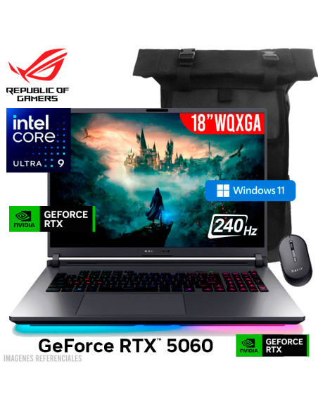 LAPTOP GAMER ASUS ROG STRIX G18 G815LM-IS96 ULTRA 9-275HX 32GB 1TB SSD GEFORCE RTX 5060 8GB 18 WQXGA 240HZ WINDOWS 11