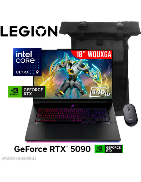 LAPTOP GAMER LENOVO LEGION 9 18IAX10 ULTRA 9-275HX 64GB DDR5 2TB SSD  RTX 5090 24GB 18" WQUXGA FREEDOS (83EY000PLM)