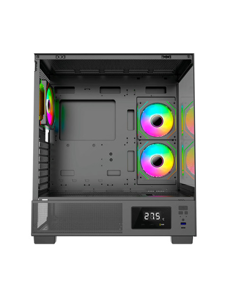 CASE GAMER HALION HPRO 740 VIDRIO TEMPLADO| S/FUENTE| 6-ARGB
