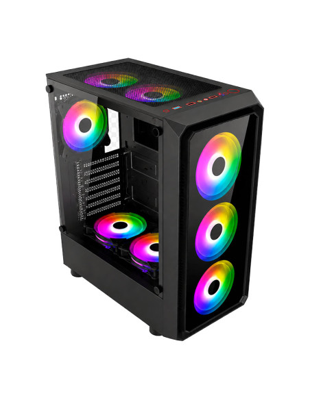 CASE GAMER HALION SPARKO J13 VIDRIO TEMPLADO| S/FUENTE| 6-ARGB