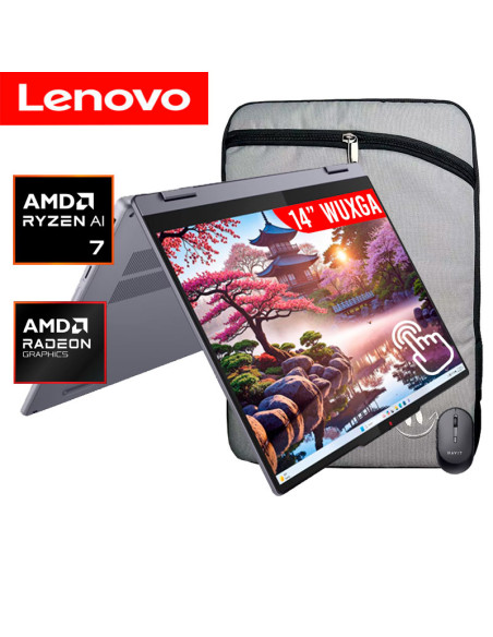 LAPTOP LENOVO IDEAPAD 5 2 EN 1 14AKP10 RYZEN 7-350 16GB 512GB SSD 14" WUXGA TOUCHSCREEN FREEDOS (83KT006NLM)