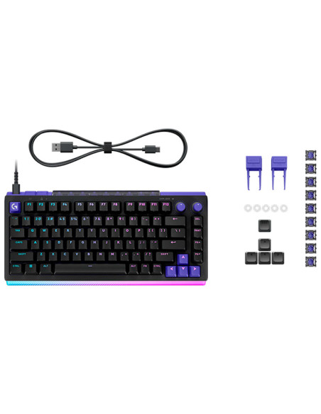 TECLADO GAMER LOGITECH G512 X (920-013926) MECANICO | SWITCH BROWN | RGB | NEGRO