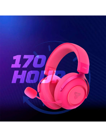 AUDIFONO GAMER FANTECH WHG07 ORBITA WIRELESS 2.4 | ROSADO