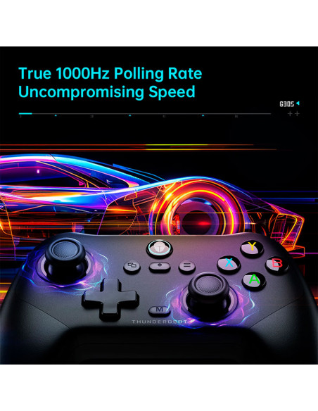 GAMEPAD THUNDEROBOT ( G30S TE BLACK ) WIRED - WIRELESS - BT