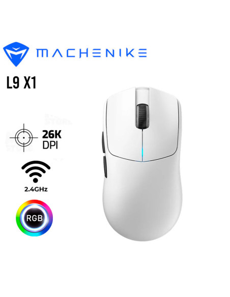 MOUSE GAMER MACHENIKE L9 X1 WHITE ( L9 X1 ) | WIRED - WIRELESS 2.4GHZ