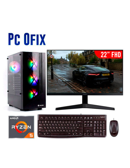 COMPUTADORA OFIX AMD RYZEN 5 5600GT OEM 16GB 512GB SSD 22" FHD 120HZ