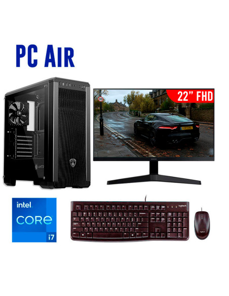 COMPUTADORA AIR INTEL  I7-12700 16GB 512GB SSD + 22 FHD 120HZ + KIT MK120