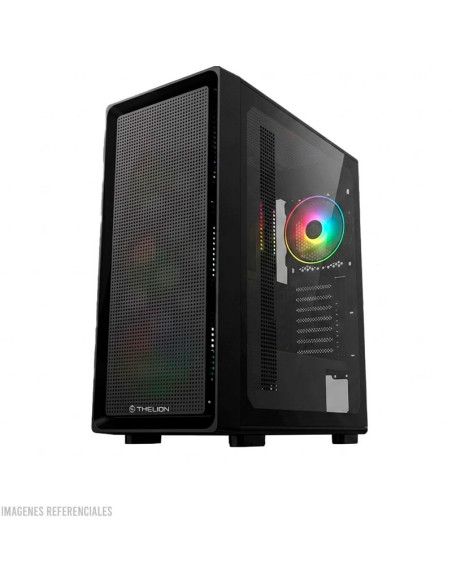 CASE GAMER THELION GLATIATOR GL307 ( GL307 ) 550W | NEGRO | VIDRIO TEMPLADO | 4-ARGB