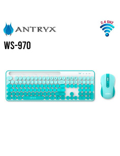 KIT ANTRYX WS-970 GREEN (ASC-WS970GN) TECLADO + MOUSE |...