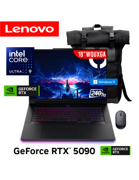 LAPTOP GAMER LENOVO LEGION 9 18IAX10 ULTRA 9 275HX 64GB 2TB SSD GEFORCE RTX 5090 24GB 18 WQUXGA 240HZ WINDOWS 11 (83EY000RLM)