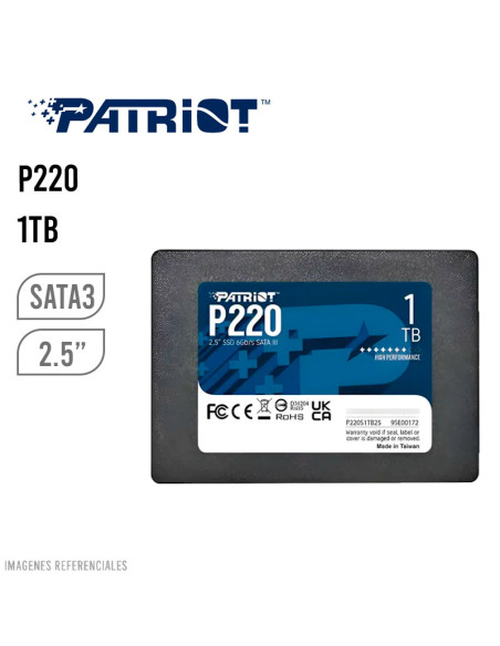 SSD PATRIOT P220 1TB SATA III (P220S1TB25)