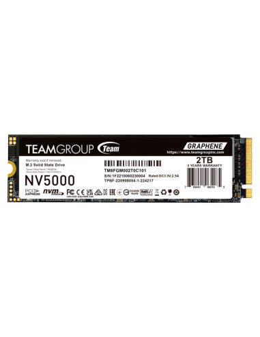 SSD TEAMGROUP 2TB NV5000  M.2 PCIE GEN4X4 CON NVME