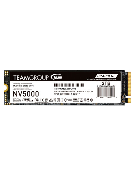 SSD TEAMGROUP 2TB NV5000  M.2 PCIE GEN4X4 CON NVME