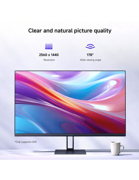 MONITOR XIAOMI A27QI EU 27 2K QHD IPS LED 100HZ (CN0400042NA8)