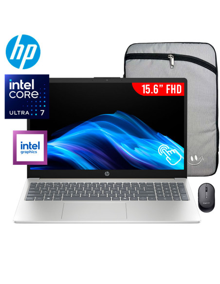 LAPTOP HP 15-FD2384LA CORE 7-255U 24GB 512GB SSD 15.6 FHD TOUCHSCREEN FREEDOS (D3XY0LA)