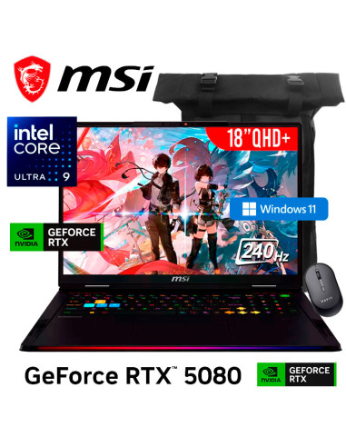 LAPTOP GAMER MSI RAIDER 18 HX AI A2XWIG-420US...
