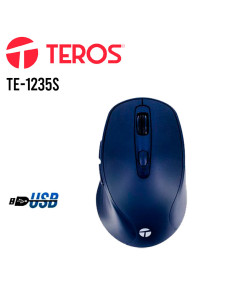 MOUSE TEROS TE-1235S| INALAMBRICO| DARK BLUE