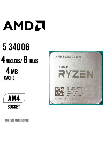 PROCESADOR AMD RYZEN 5 3400G OEM...