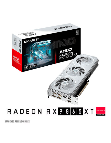TARJETA DE VIDEO GIGABYTE RX 9060 XT 16GB GAMING OC ICE (GV-R906XGAMINGOCICE-16GD) GDDR6