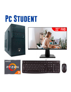 COMPUTADORA STUDENT RYZEN 3-3200G OEM 16GB 512GB SSD + 22...