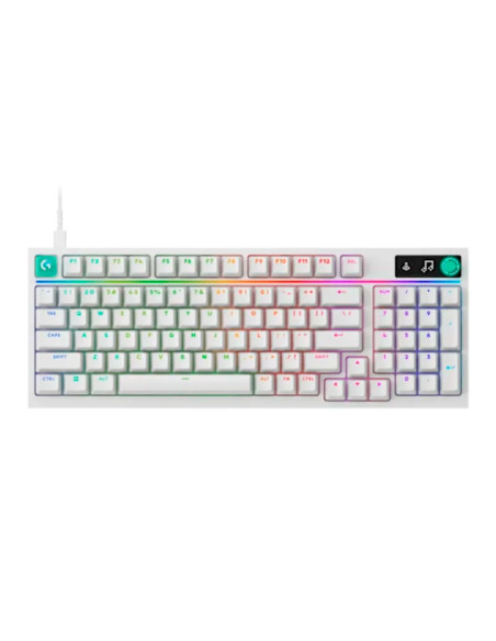 TECLADO GAMER LOGITECH G316 X 98 ( 920-014226 ) SWITCH TACTILE | RGB LIGHTSYNC | BLANCO