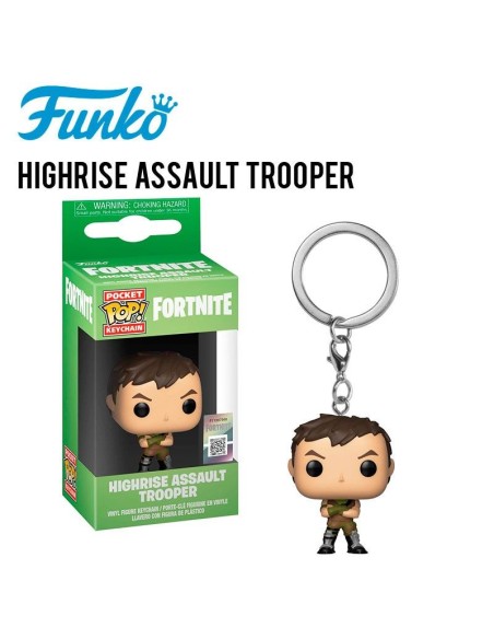 FUNKO KEYCHAIN: FORTNITE S1 - HIGHRISE ASSAULT TROOPER 36950