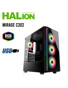 CASE GAMER HALION MIRAGE ( MIRAGE C302 ) S/FUENTE |...