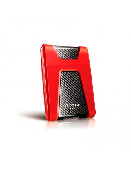DISCO DURO EXTERNO ADATA 1TB HD650 ( AHD650-1TU31-CRD ) ANTIGOLPE | ROJO/NEGRO