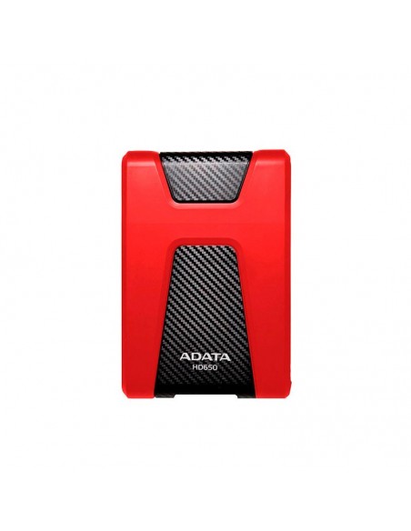 DISCO DURO EXTERNO ADATA 1TB HD650 ( AHD650-1TU31-CRD ) ANTIGOLPE | ROJO/NEGRO