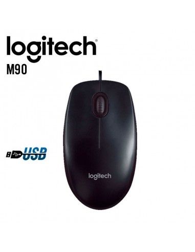 MOUSE LOGITECH M90 (910-004053) USB | NEGRO