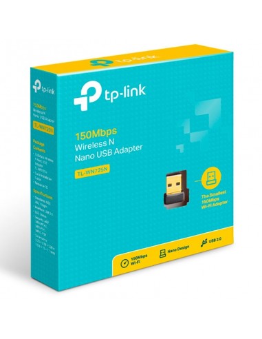 ADAPTADOR DE RED TP-LINK USB NANO ( TL-WN725N )...