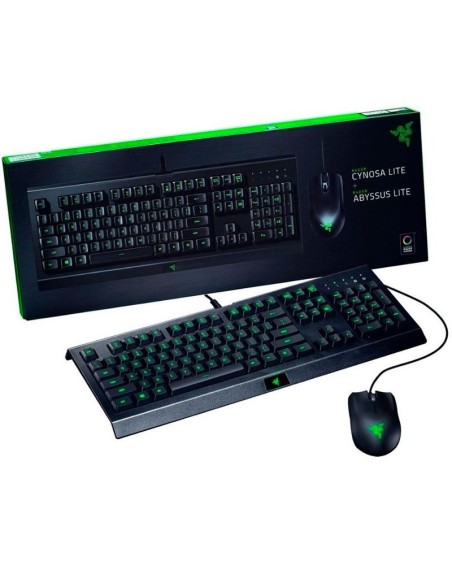 KIT GAMING TECLADO Y MOUSE RAZER CYNOSA LITE  ABYSSUS LITE USB DPI 6400 (RZ84-02740300-B311)