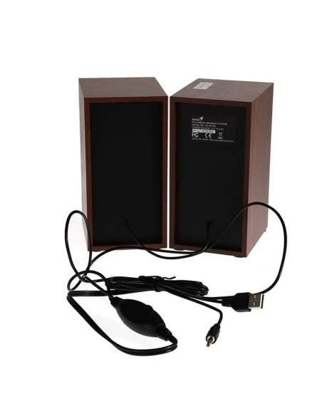 PARLANTE GENIUS SP-HF180 ( 31730029400 ) USB POWER - 6W - MADERA