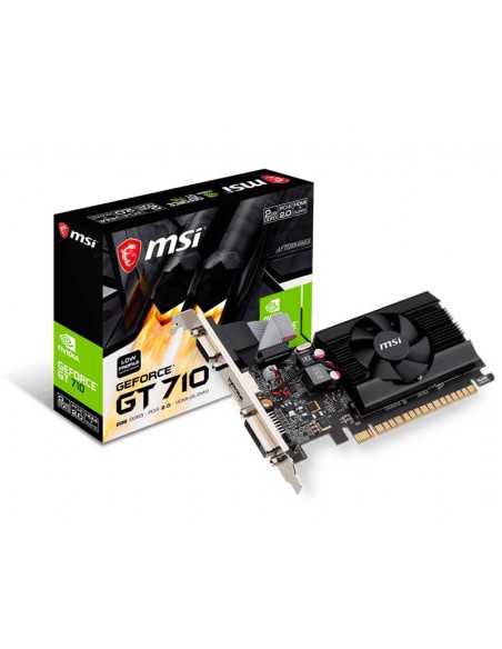 TARJETA DE VIDEO MSI GEFORCE GT 710 2GB DDR3 GT 710 2GD3 LP  64 BIT