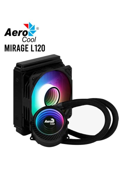 SISTEMA DE ENFRIAMIENTO LIQUIDO AEROCOOL MIRAGE L120 | RGB | BLACK