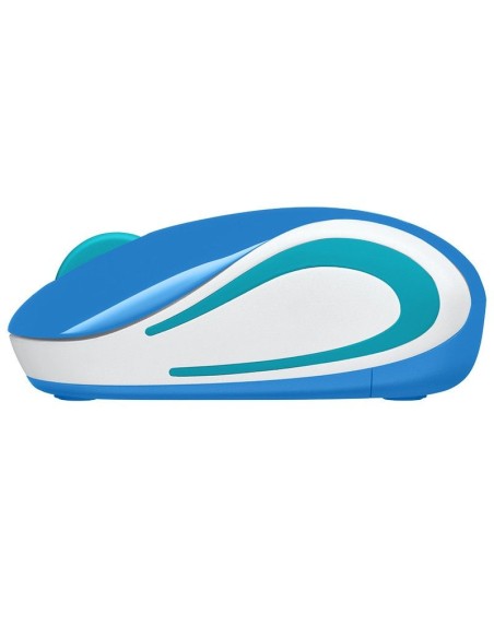 MOUSE LOGITECH M187 (910-005360) AZUL/BLANCO/CELESTE