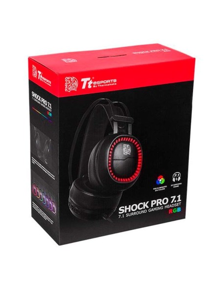 AUDIFONO THERMALTAKE SHOCK PRO (HT-SHK-DIECBK-25) RGB | 7.1