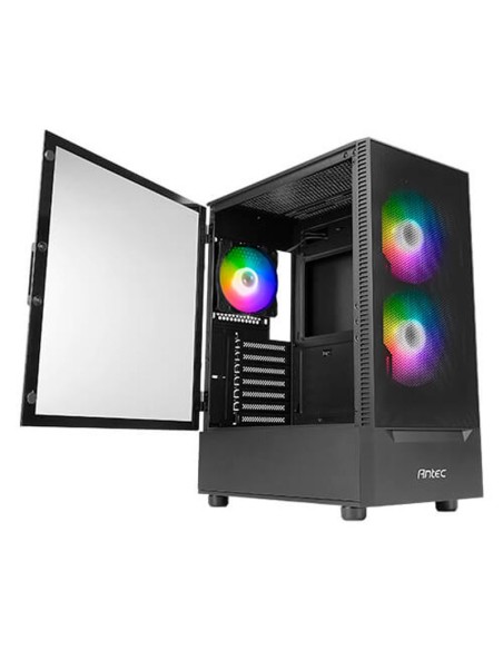 CASE GAMER ANTEC NX410 BLACK ( 0-761345-81041-8 ) S/FUENTE | VIDRIO TEMPLADO | 3 LED-ARGB