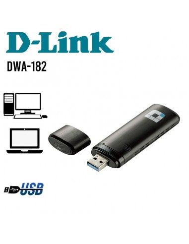 ADAPTADOR USB INALAMBRICO D-LINK DWA-182 1750MBPS DWA-182