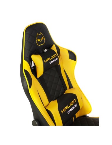 SILLA GAMER HALION HA-S41 NEGRO/AMARILLO